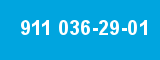 911 036-29-01 911 036-29-01